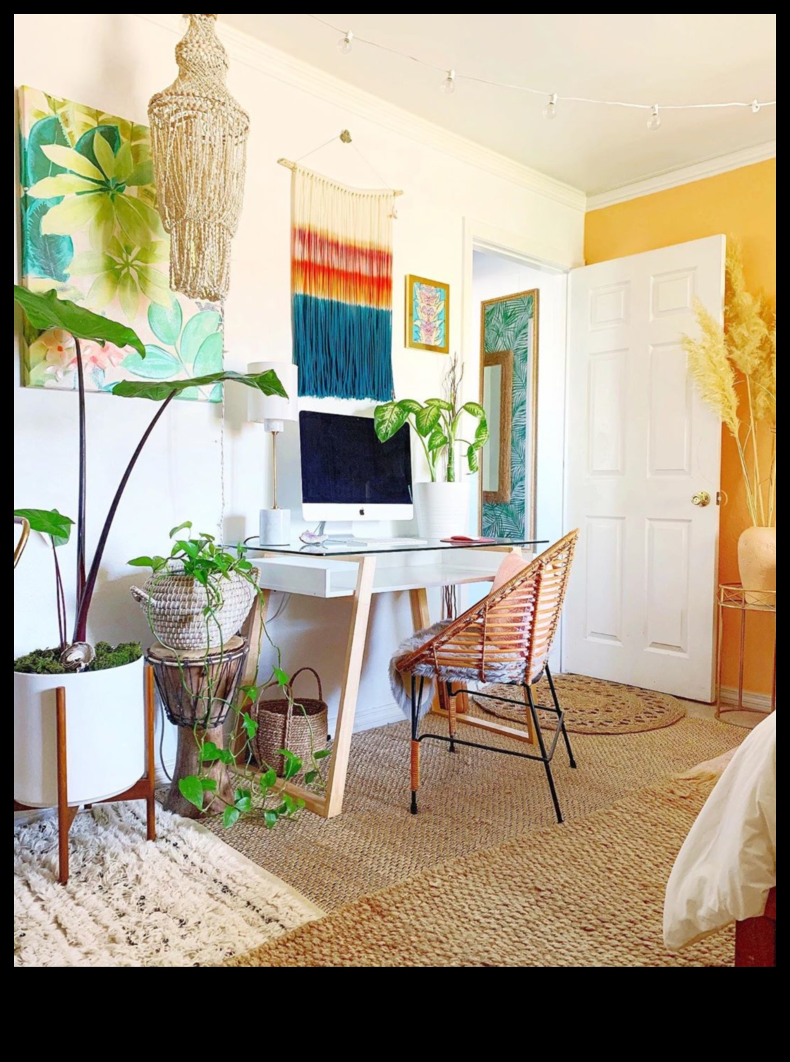 How to incorporate Boho Office Decor Ideas with Artistic Boho Wall Art?