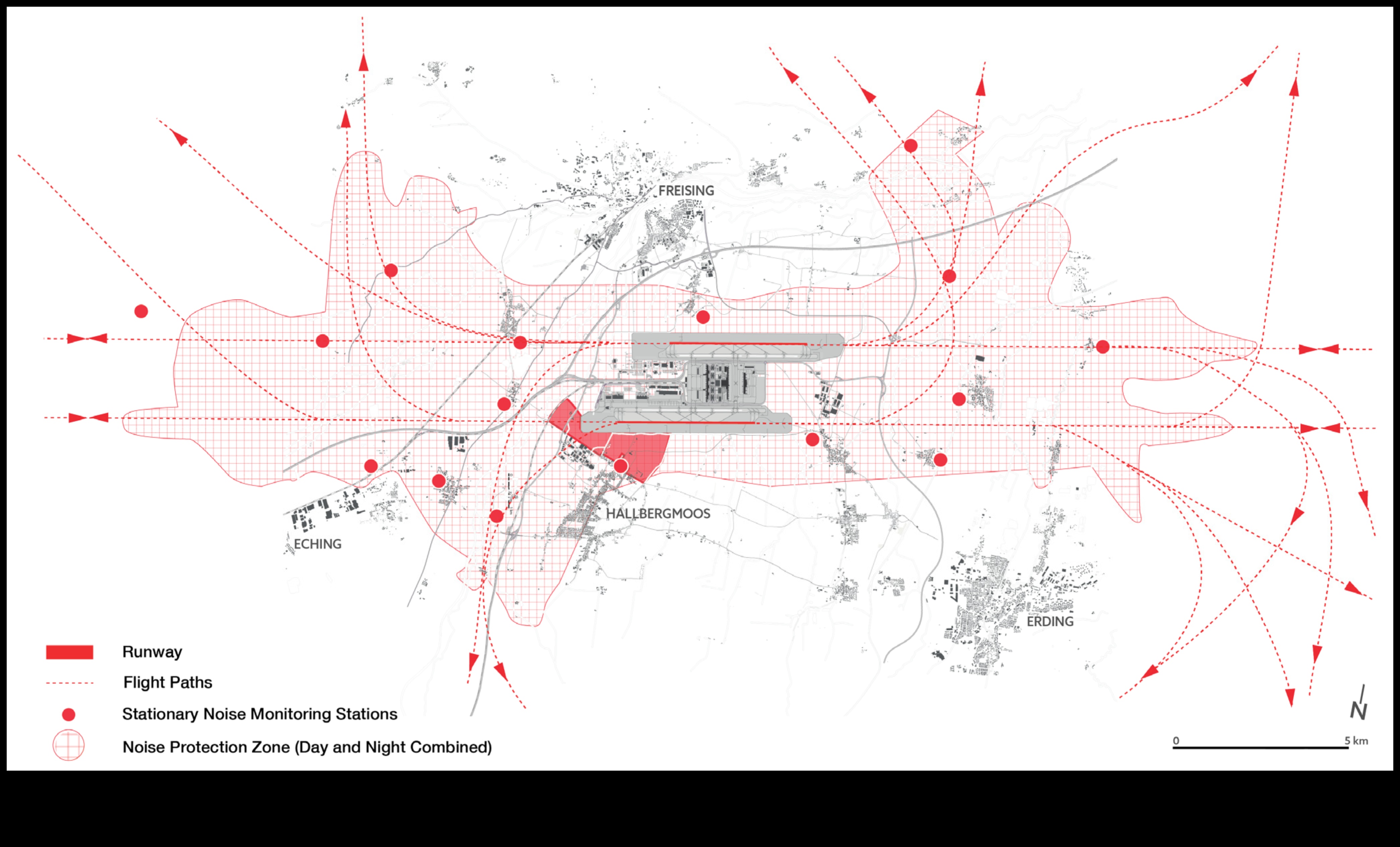 How do man-made structures impact the acoustic quality of landscapes?