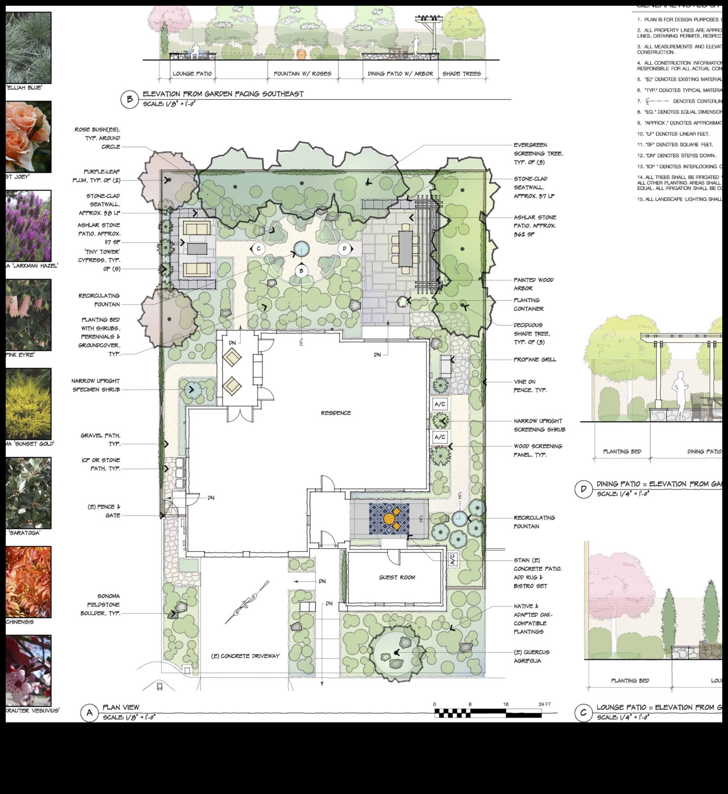 How do different architectural elements contribute to the historical significance of landscapes?