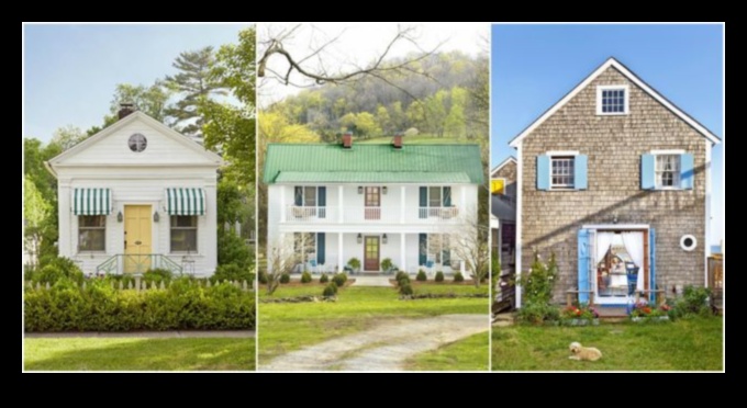 How do different architectural styles contribute to the historical charm of landscapes?