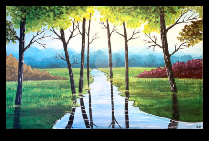 How do landscapes contribute to the design of outdoor art installations?