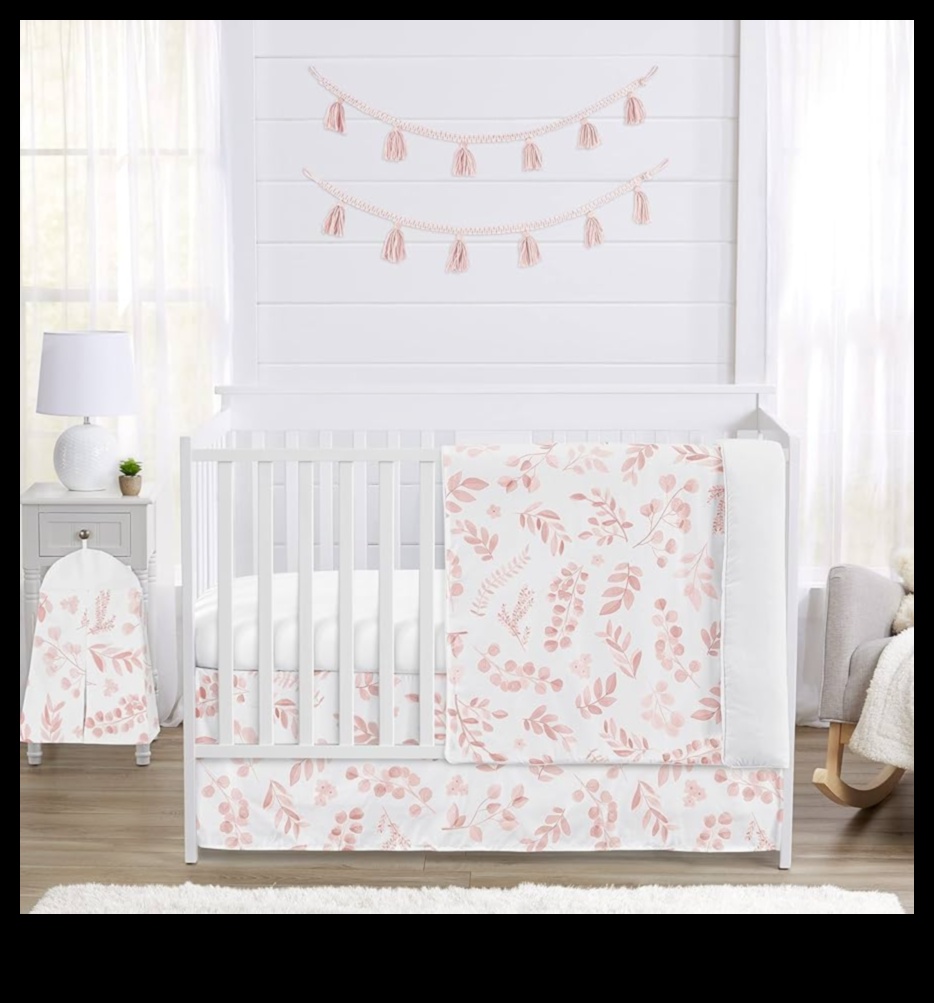 Blossoming Buds: Playful Floral Nursery Gear