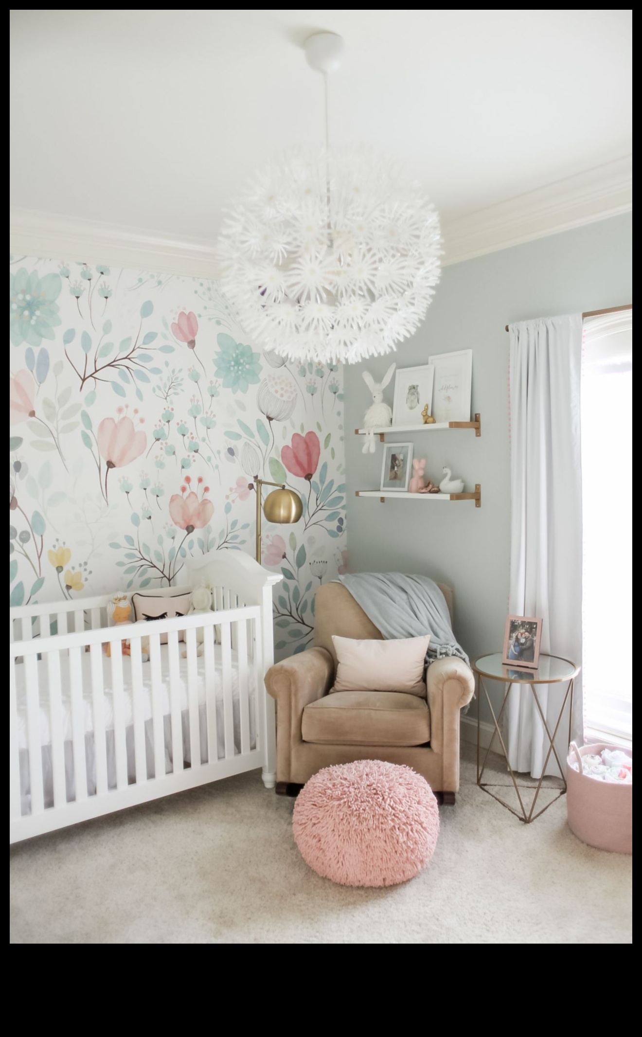 Bouncing Blossoms: Playful Floral Nursery Decor with Health in Mind
