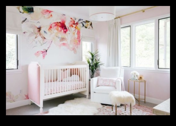 Bouncing Blossoms Playful Floral Nursery Decor to Nurture Your Child's Development 3 Bouncing Blossoms: Playful Floral Nursery Decor for Baby Development