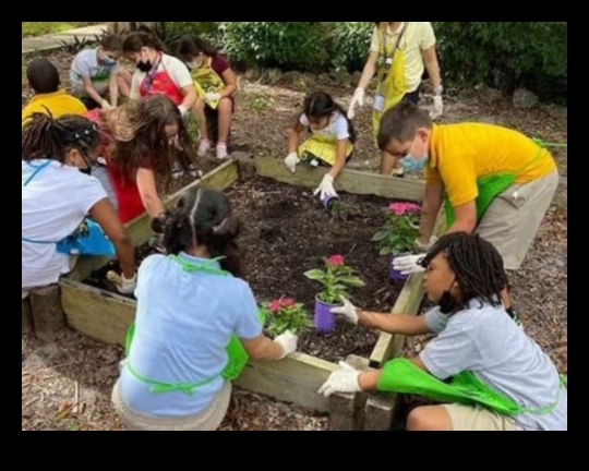 Budding Scholars Cultivating a Love of Learning in the Garden 1