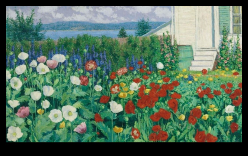 Canvas of Blooms A Visual Exploration of the Beauty of Garden Art 1