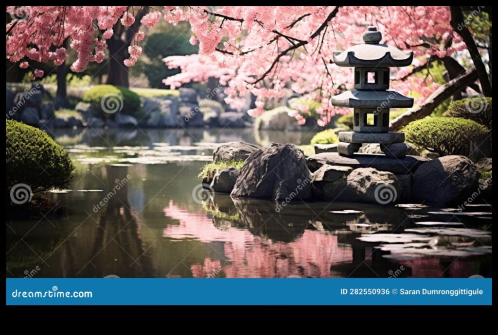 Cherry Blossom Dreams Tranquility in a Japanese Garden 1