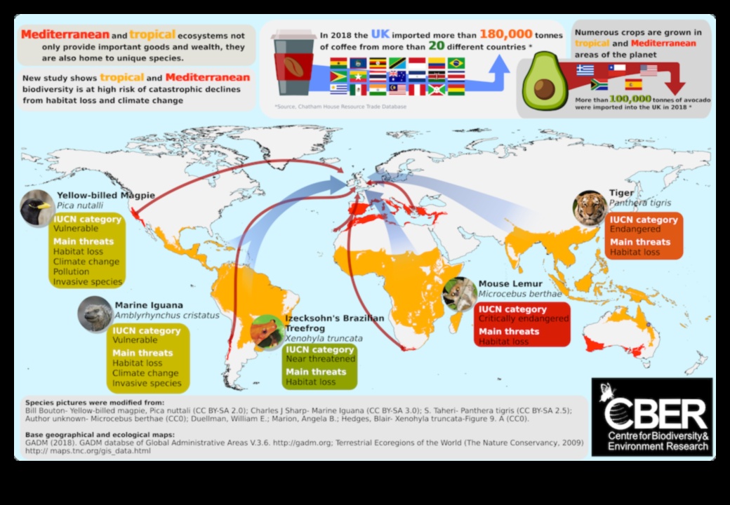How do climate zones influence the biodiversity of landscapes?