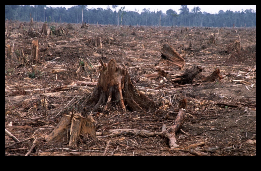 What impact does deforestation have on tropical landscapes?