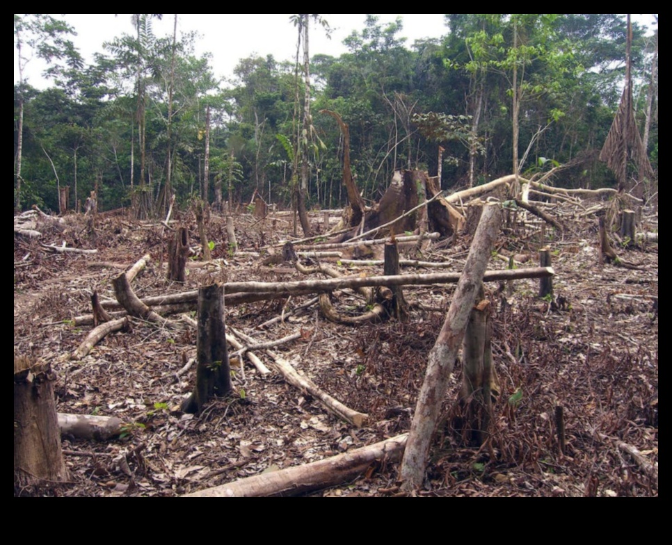 What impact does deforestation have on tropical landscapes?