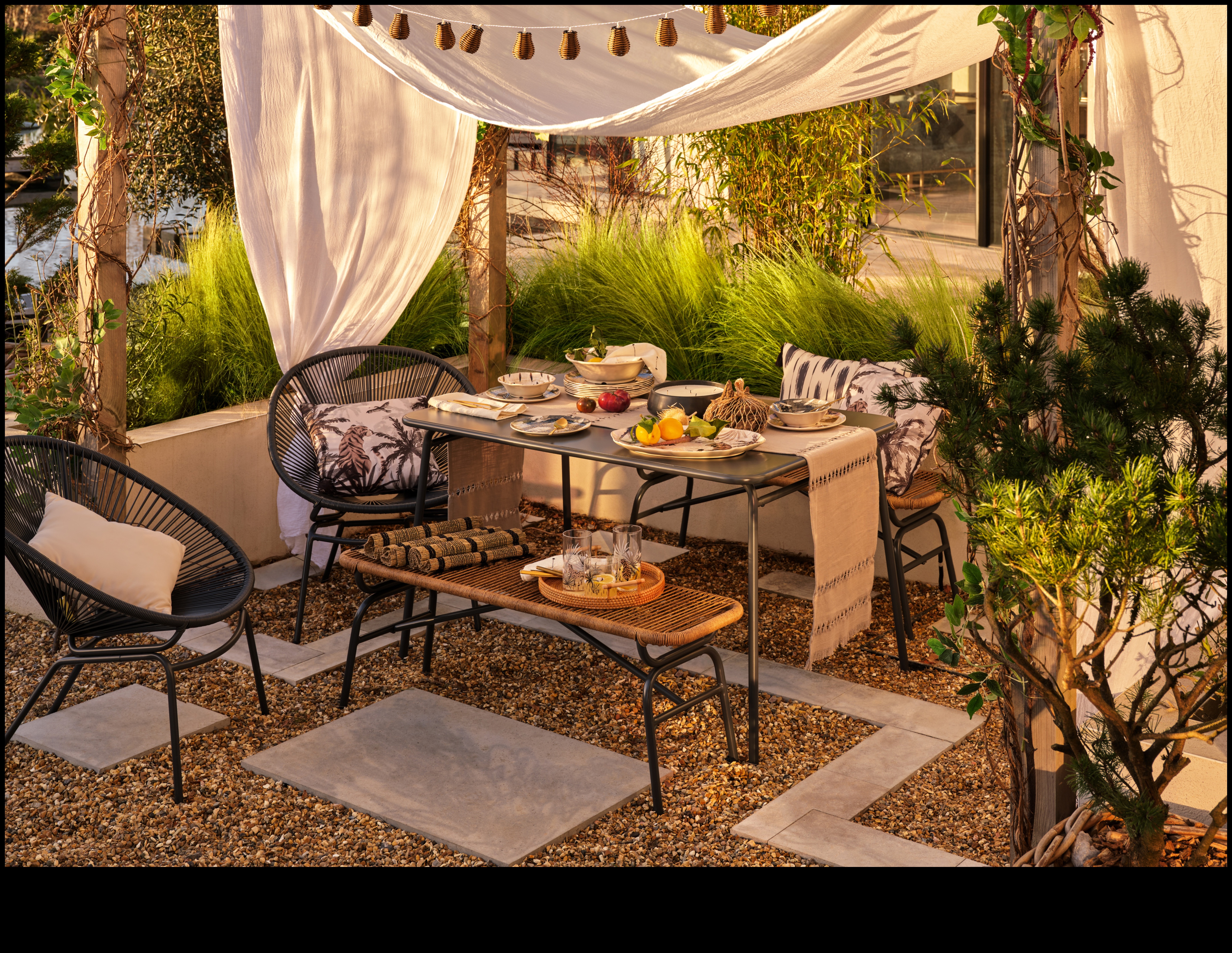 Garden Glamour: Infuse Charm with Stylish Decor Accents