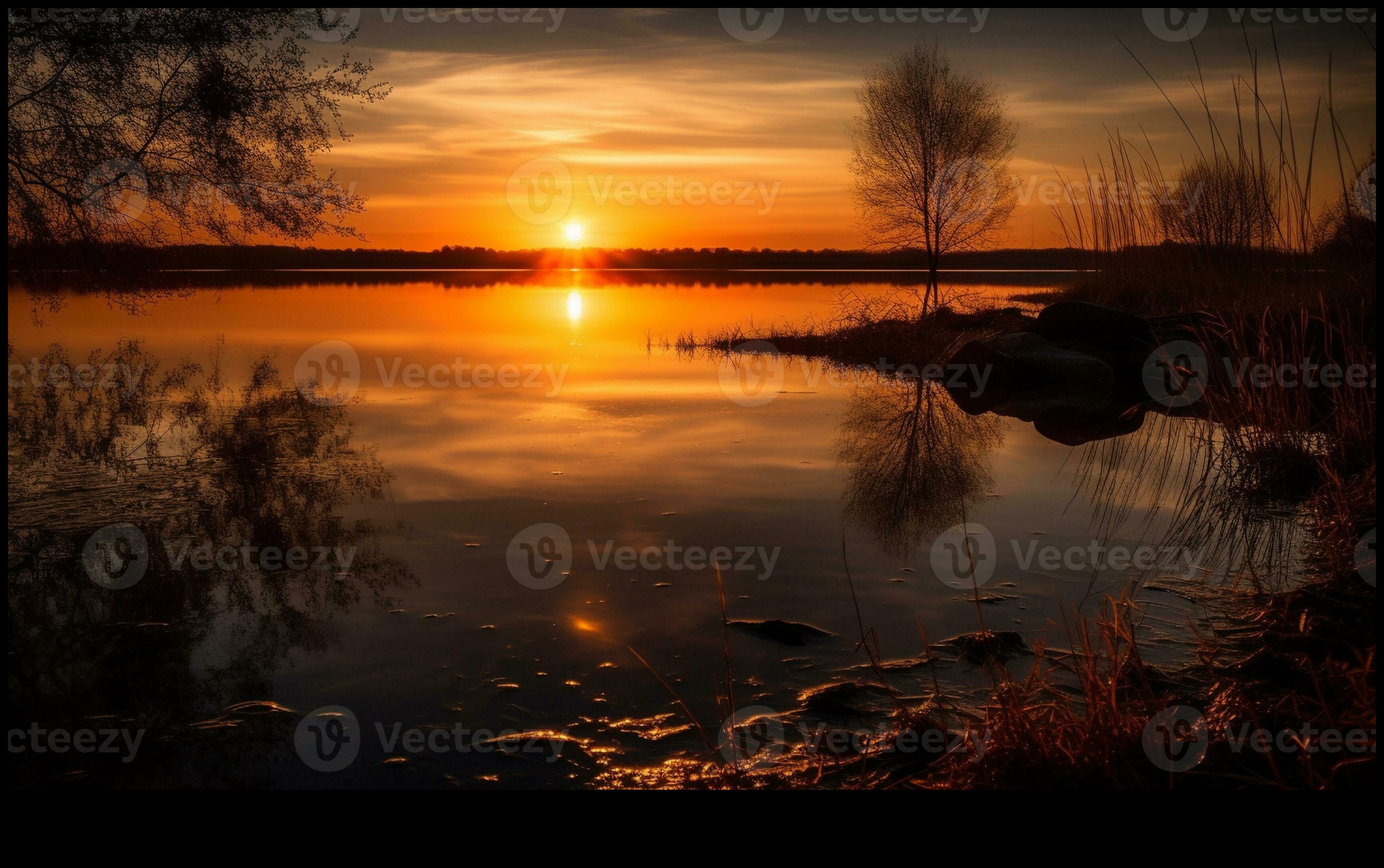 Horizon of Tranquil Nature 5 Calm Horizons: Tranquil Landscapes for Moments of Reflection