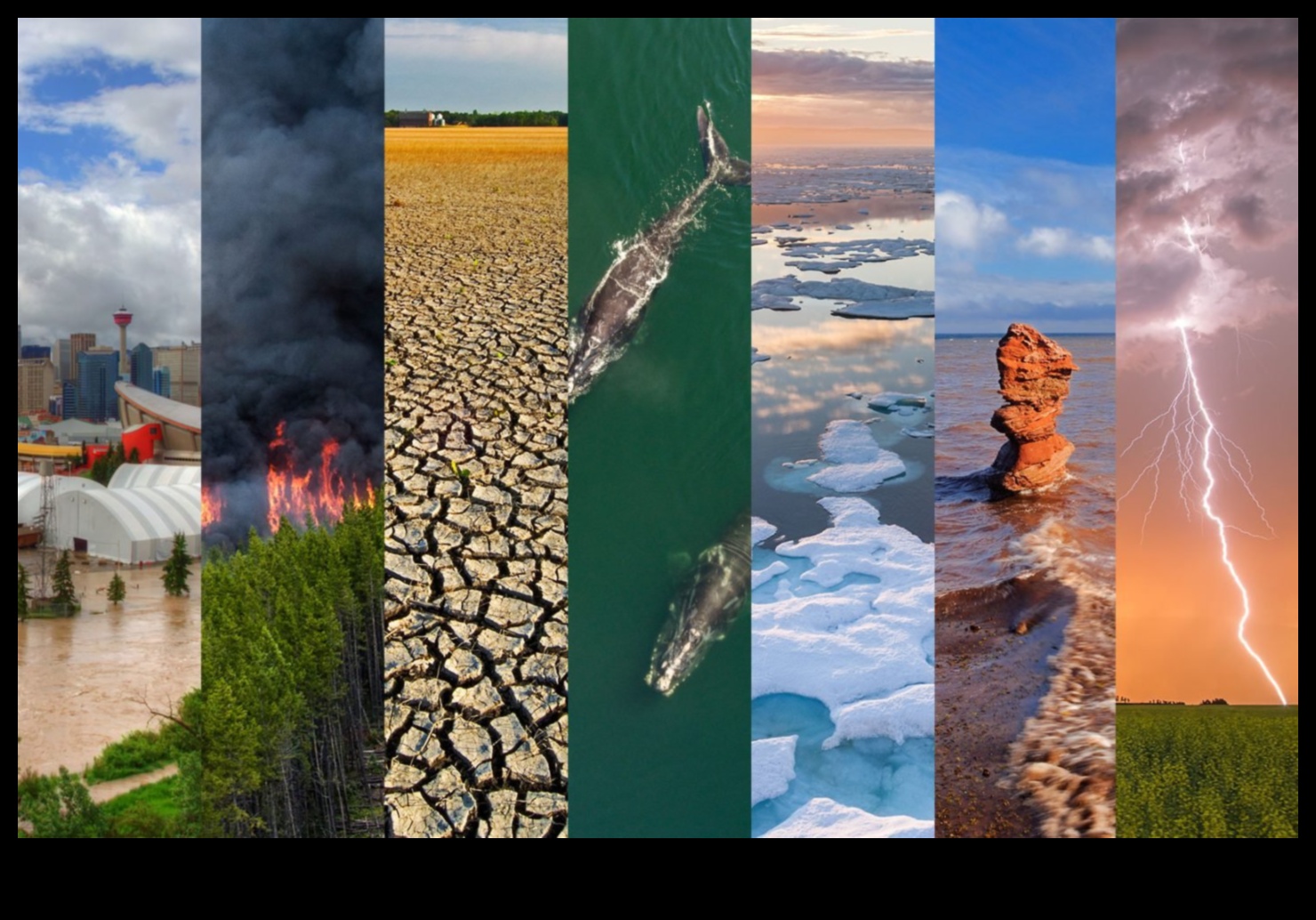 How do climate change and global warming affect landscapes?