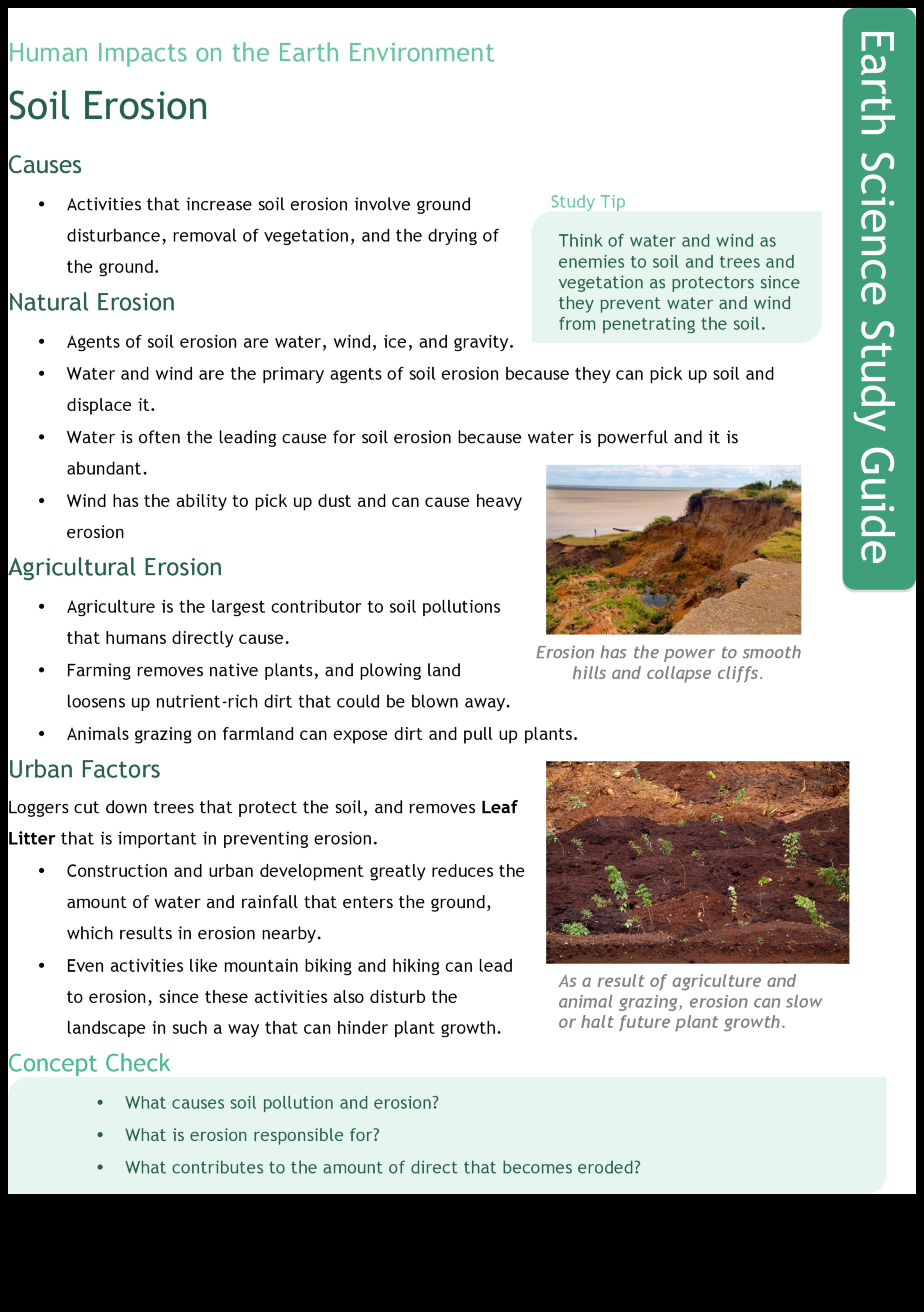 Humans A Major Cause of Soil Erosion 4 Why are certain landscapes more prone to soil erosion due to human activities?