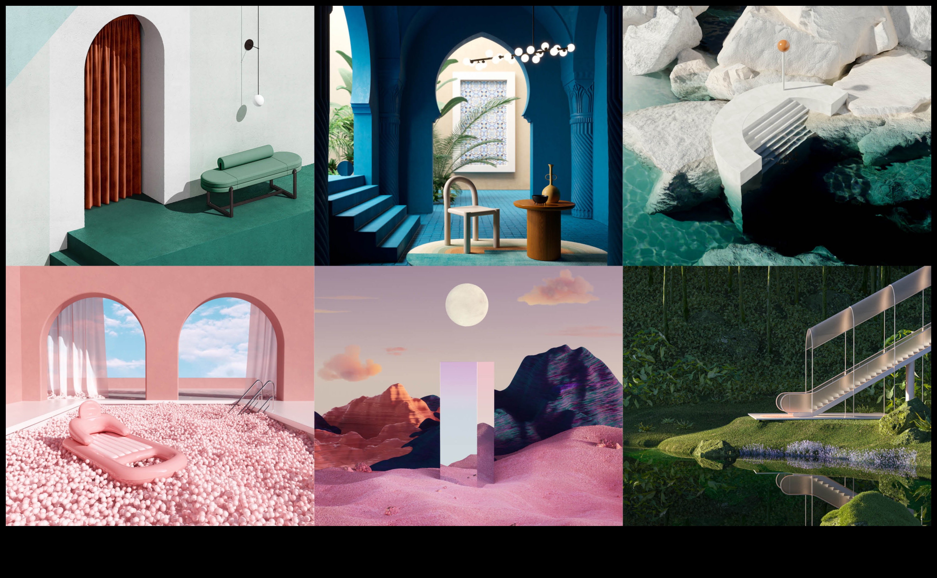 Journey to Utopia: A Collection of Dreamy Landscape Scenes