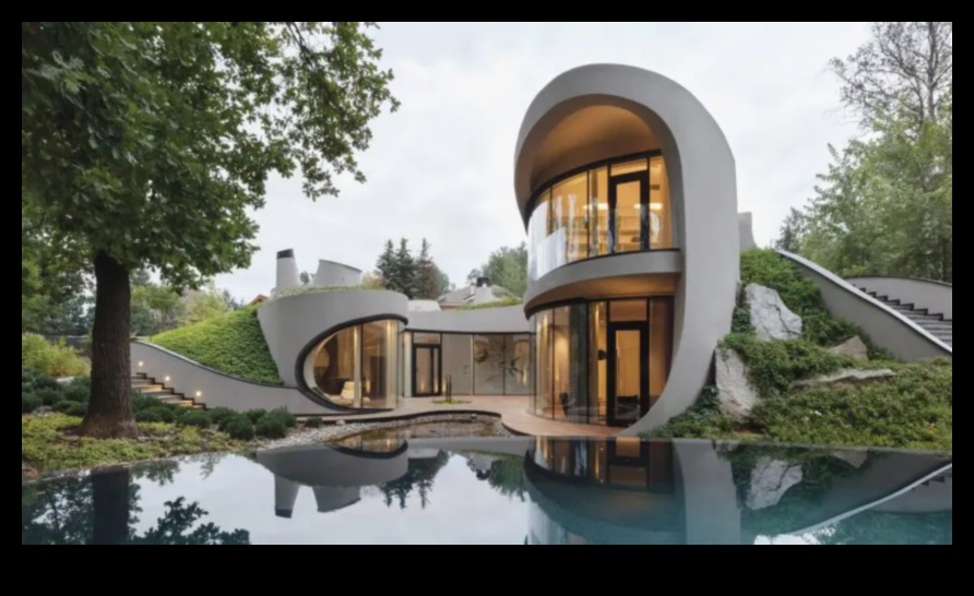 How do landscapes influence the architectural design of homes?