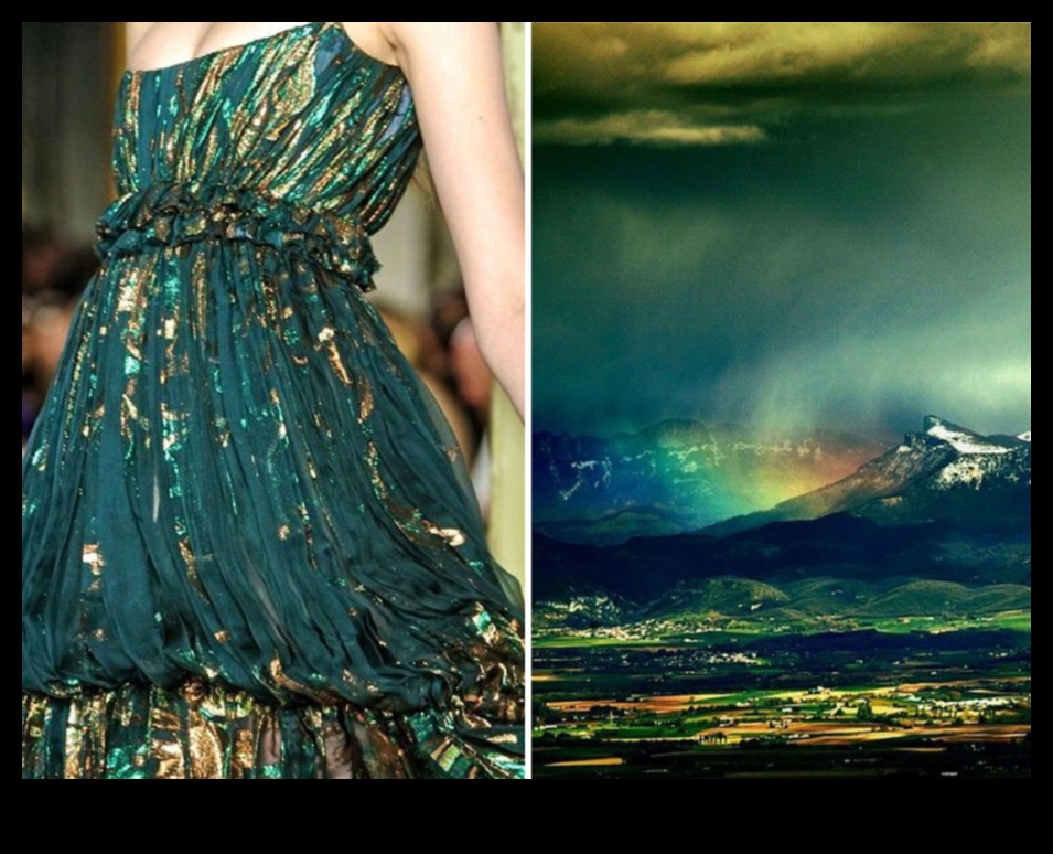 How do landscapes inspire and influence fashion trends?