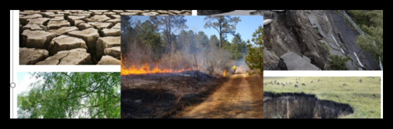 Why are certain landscapes more vulnerable to natural disasters?