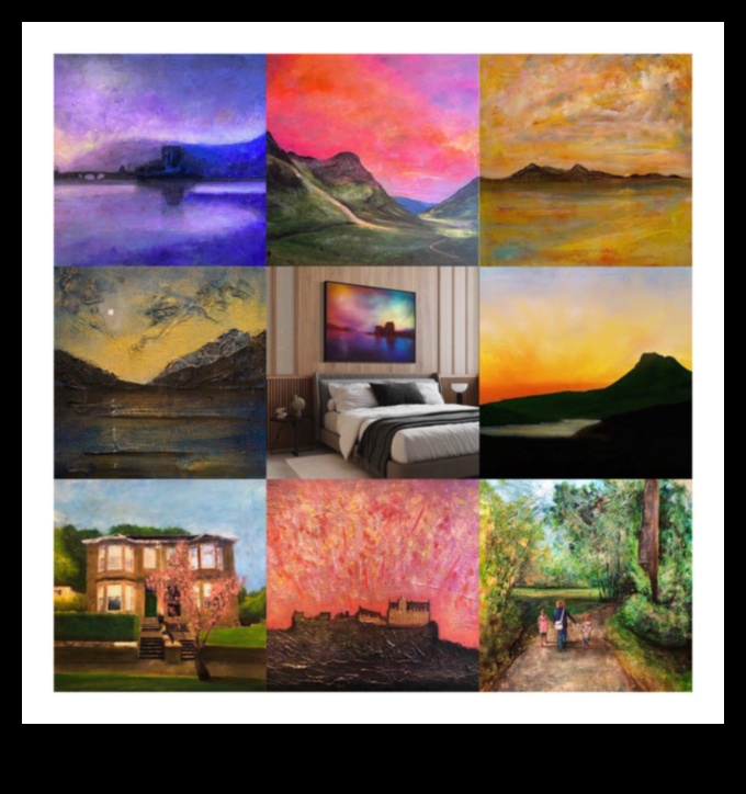 How do different cultures interpret and represent landscapes in art?