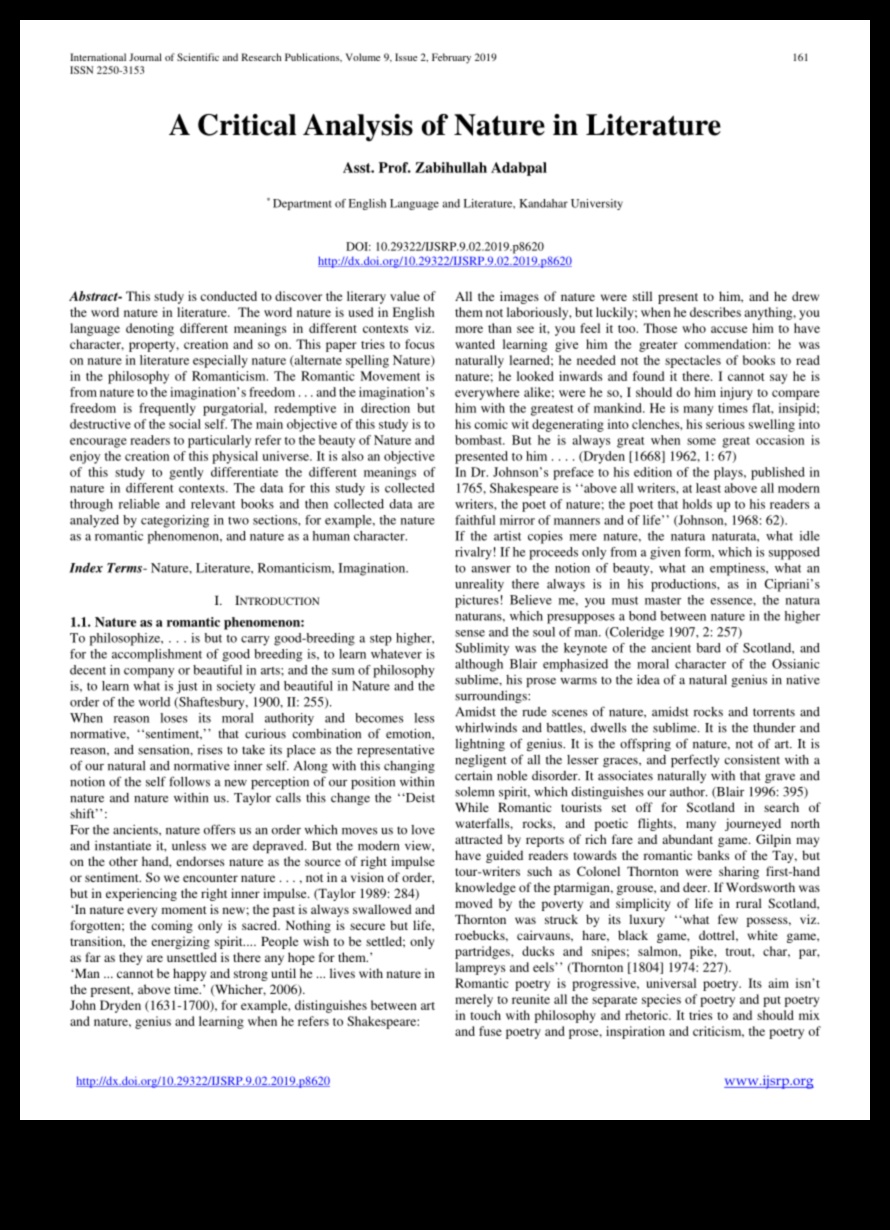 Literary Odyssey: Nature's Influence Across Varied Written Works