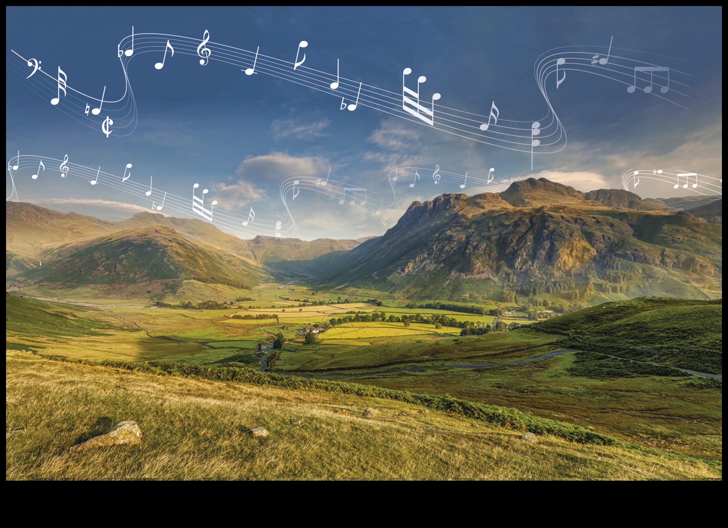 How do landscapes inspire and influence music compositions?