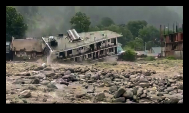 How do natural disasters shape and reshape landscapes?