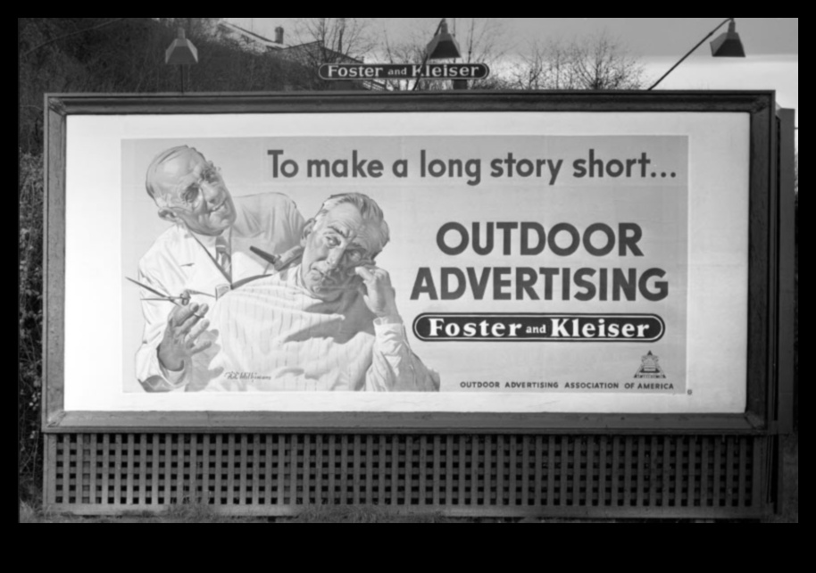 How do landscapes influence the design of outdoor advertising?