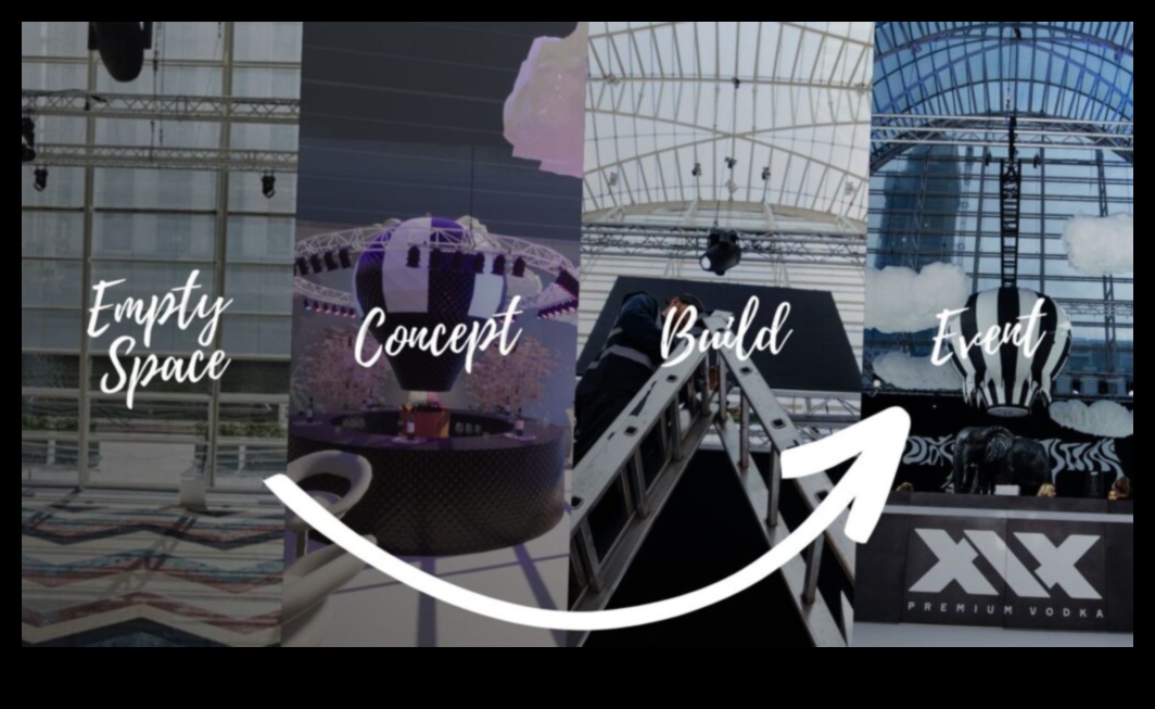 How do landscapes influence the design of outdoor event spaces?