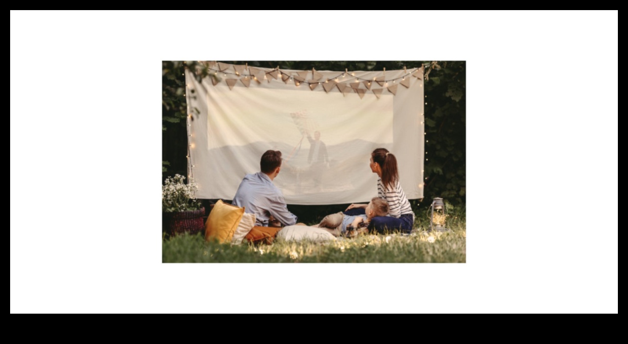 How do landscapes inspire and influence the design of outdoor film screenings?