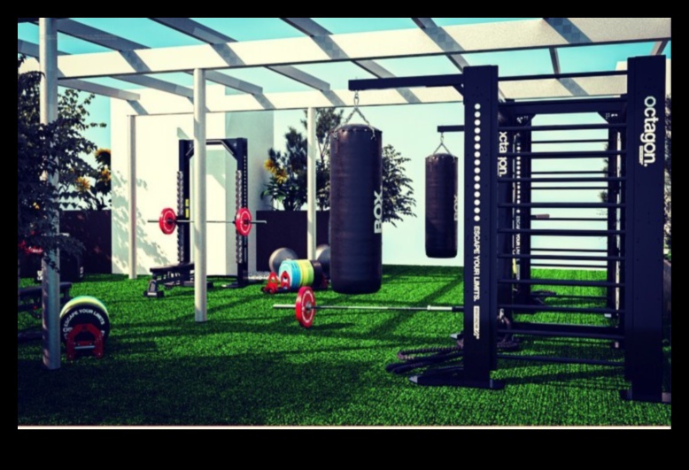 How do landscapes influence the design of outdoor fitness spaces?