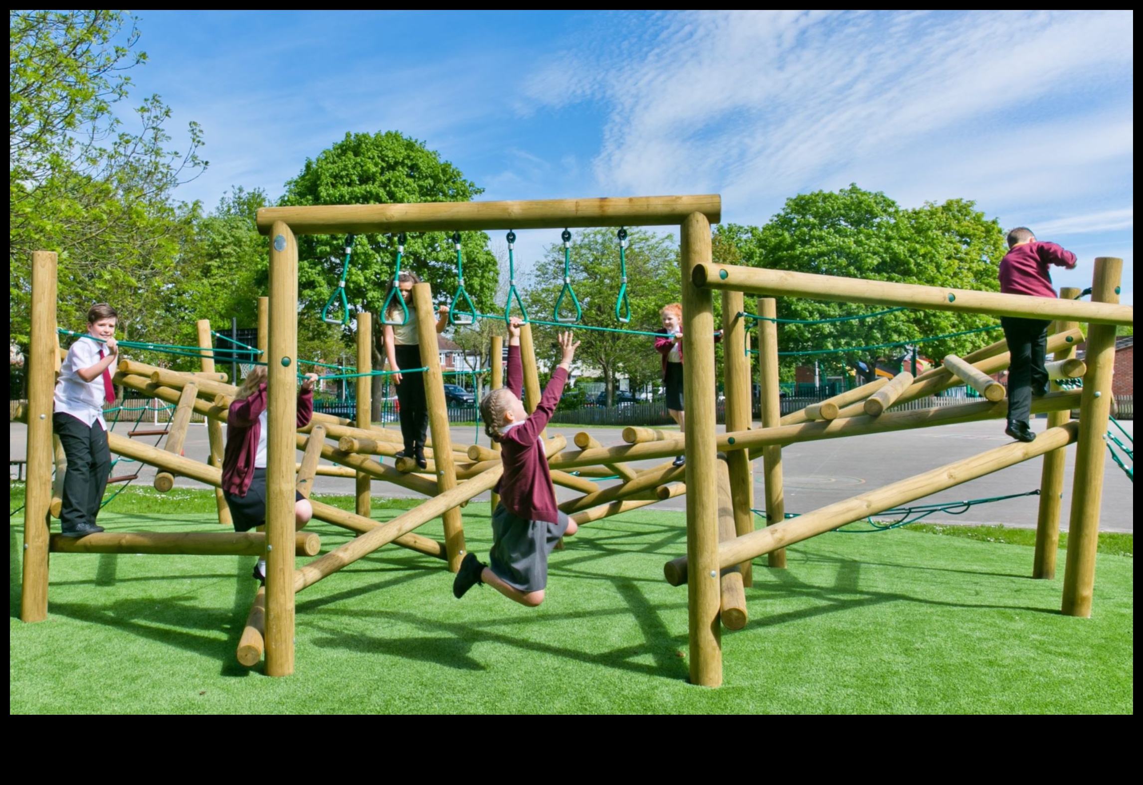 How do landscapes inspire and influence the design of playgrounds?