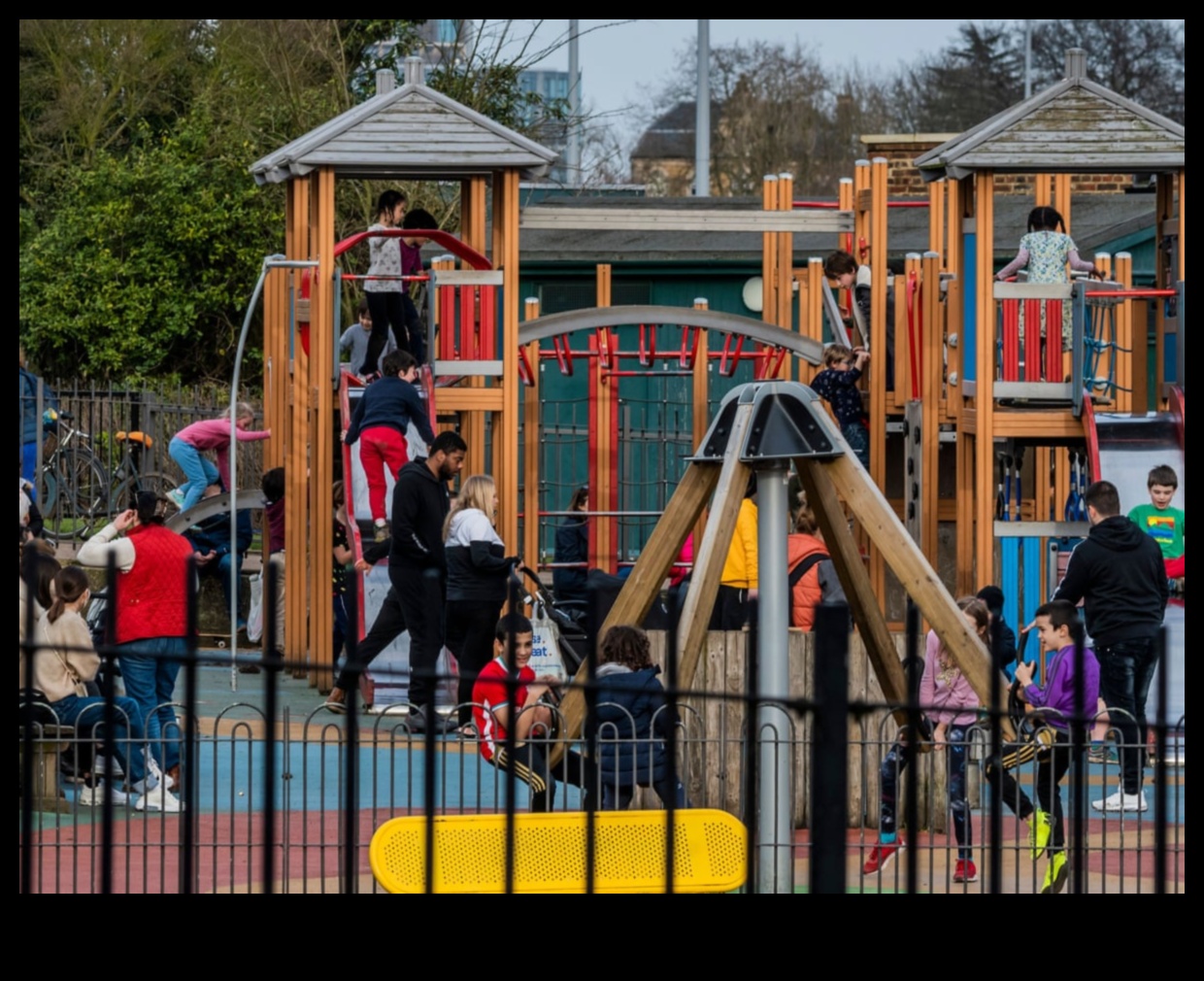 How do landscapes inspire and influence the design of playgrounds?
