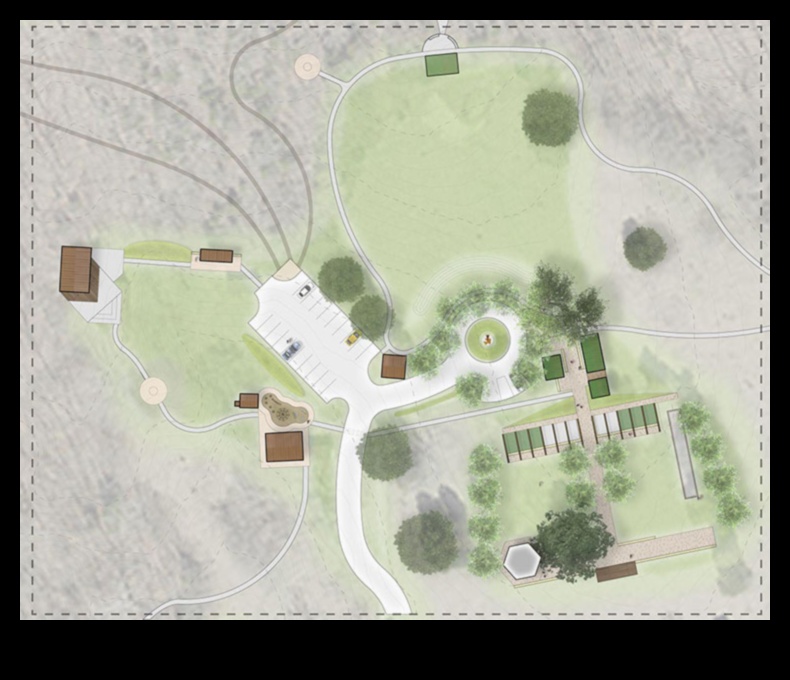 How do landscapes influence the design of outdoor recreational spaces?