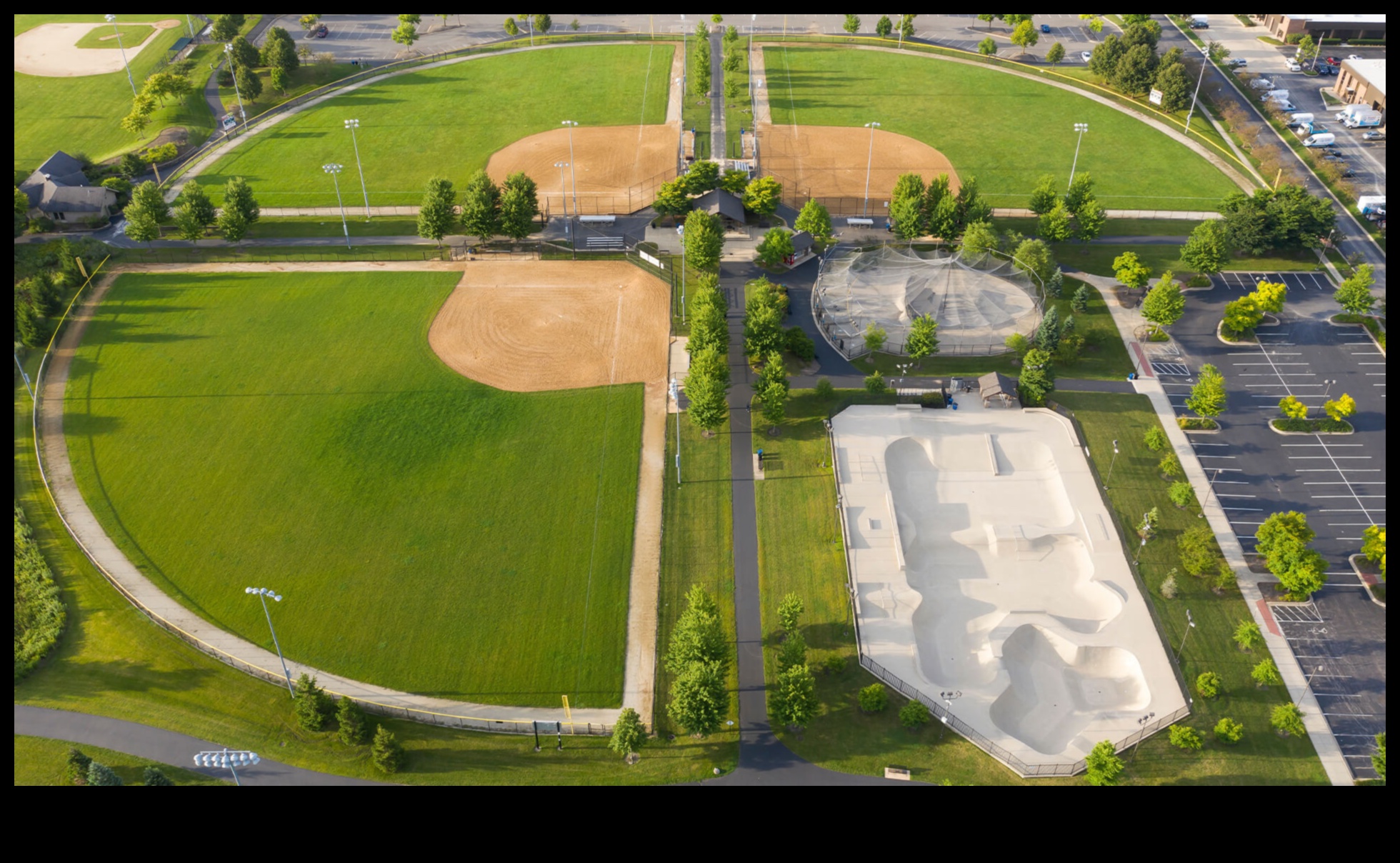 How do landscapes influence the design of outdoor sports facilities?