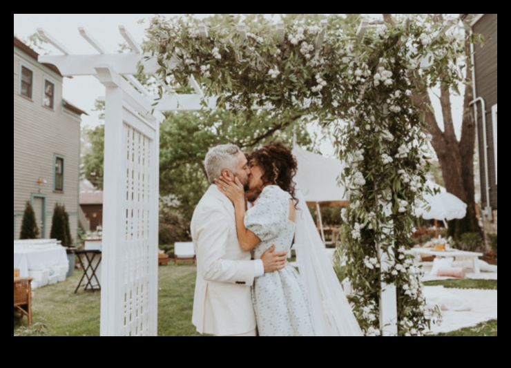 How do landscapes influence the design of outdoor wedding venues?