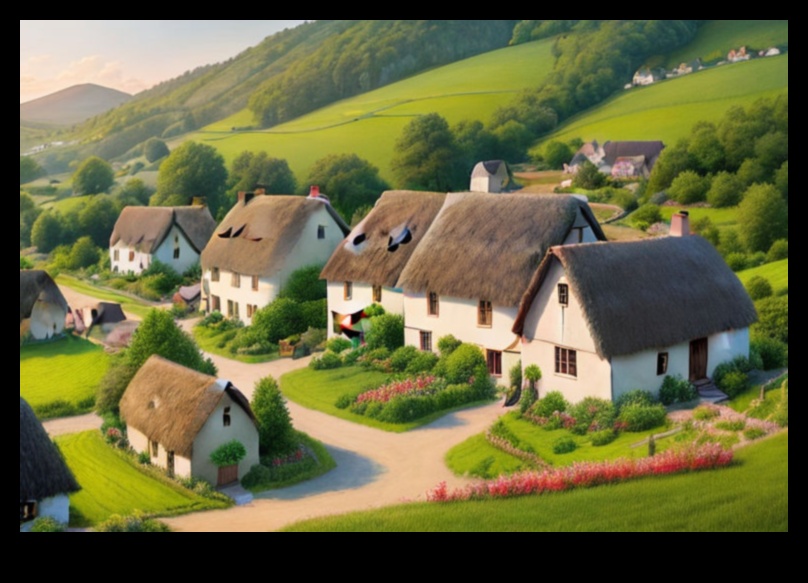 Village Charm: Picturesque Town and Countryside Views