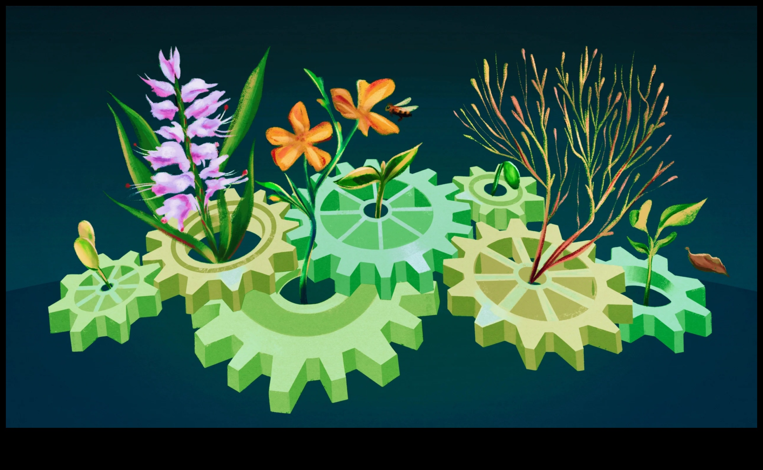 How do different plant species contribute to the biodiversity of landscapes?