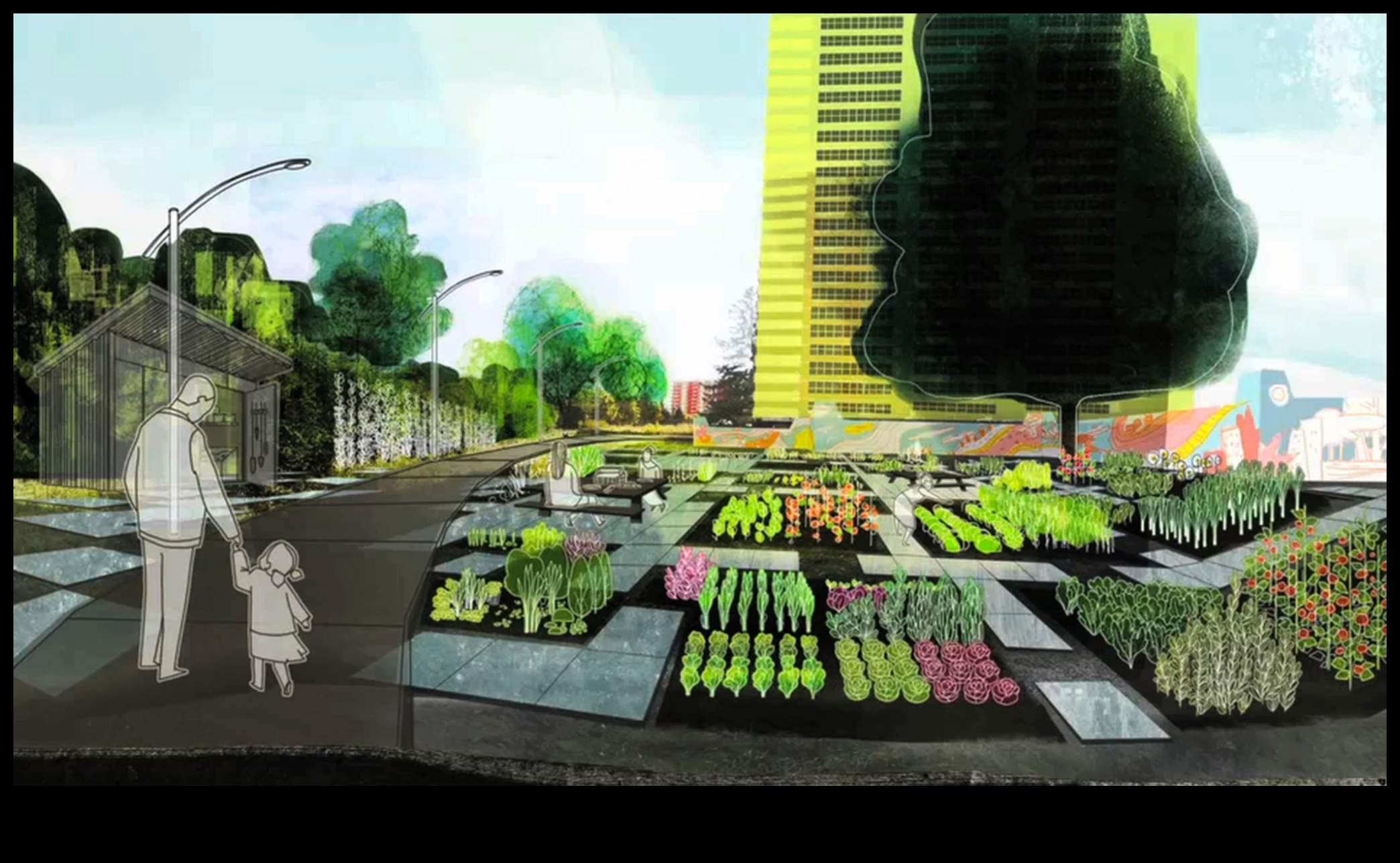 What are the characteristics of a well-designed urban landscape?