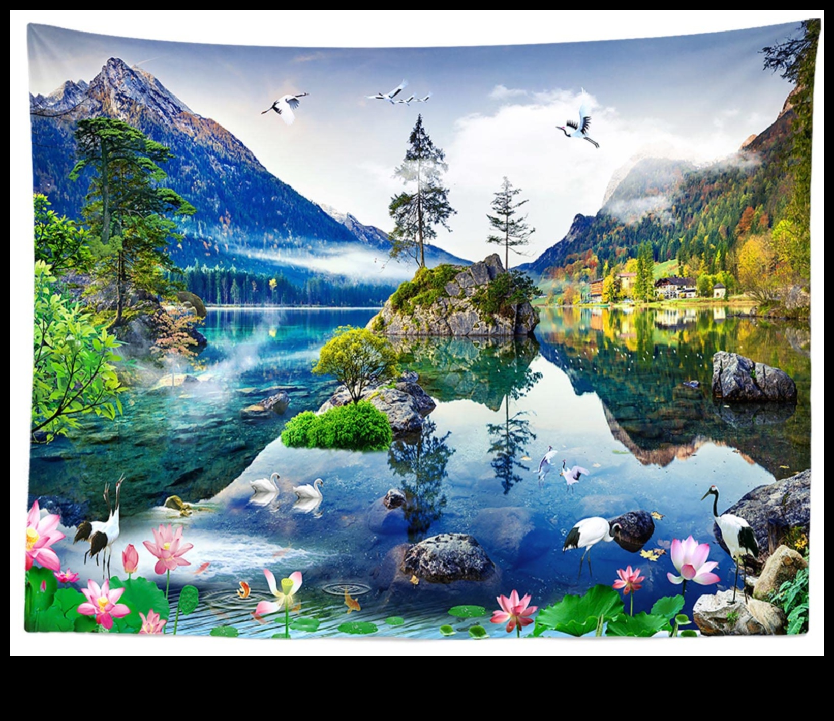 Why are rivers and lakes essential components of aquatic landscapes?