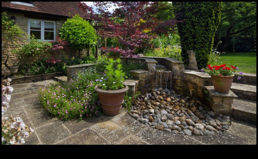 Sculpted Serenity Chic Accents for a Stylish Garden 1