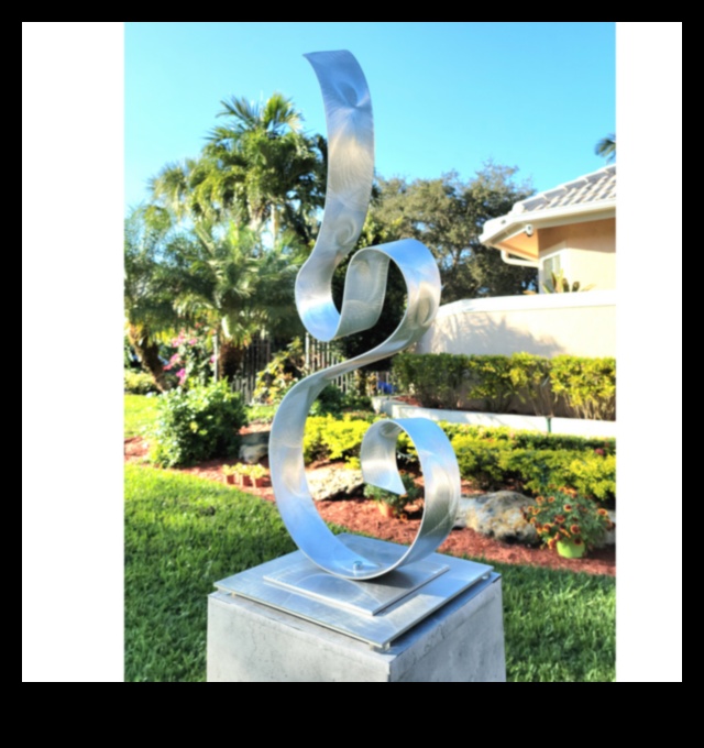 Sculpted Serenity: Chic Accents for a Stylish Garden