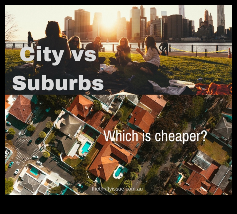 How do suburban landscapes differ from rural ones?