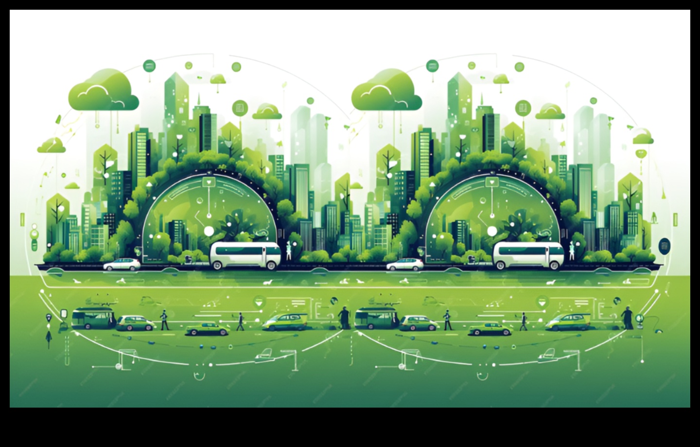 How are suburban landscapes adapting to the need for sustainable transportation?