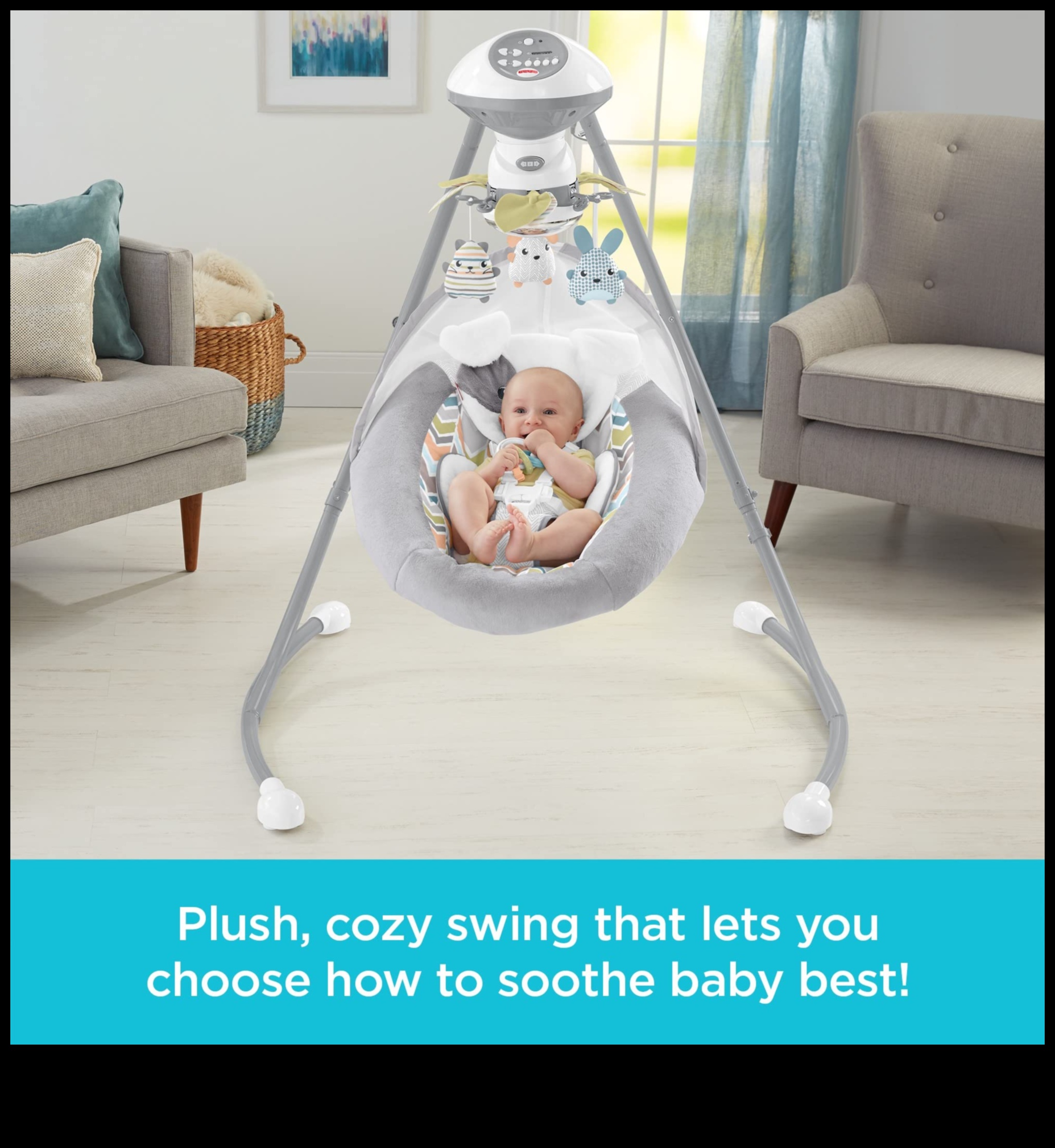 Sweet Swings: Safe and Relaxing Baby Entertainment