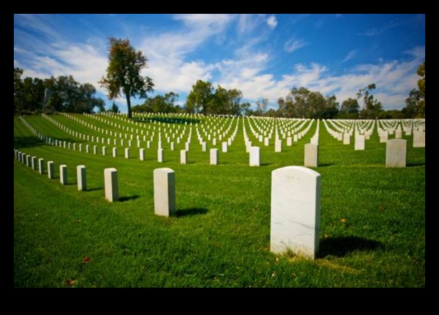 How do cultural beliefs influence the design of burial landscapes?