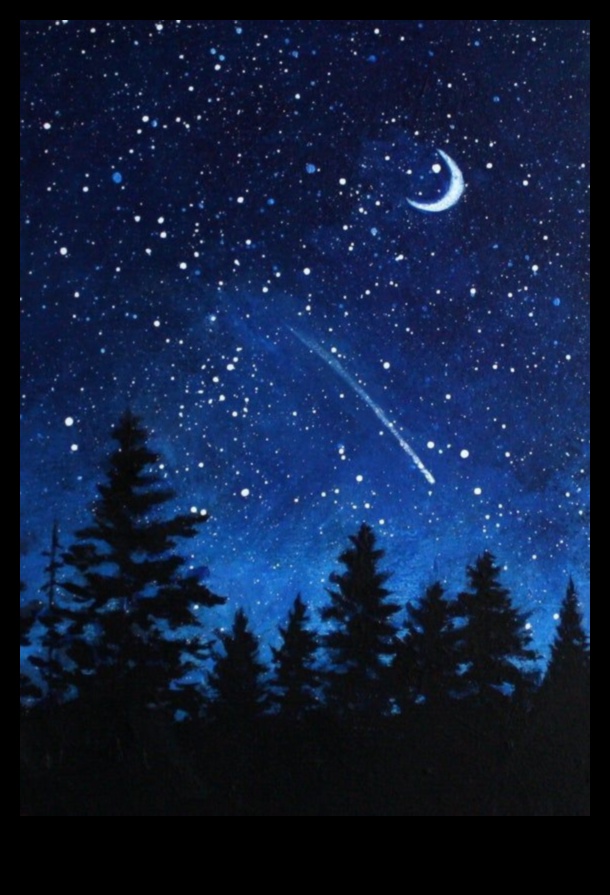 Celestial Canvases: Stars and Planets in Night Landscapes