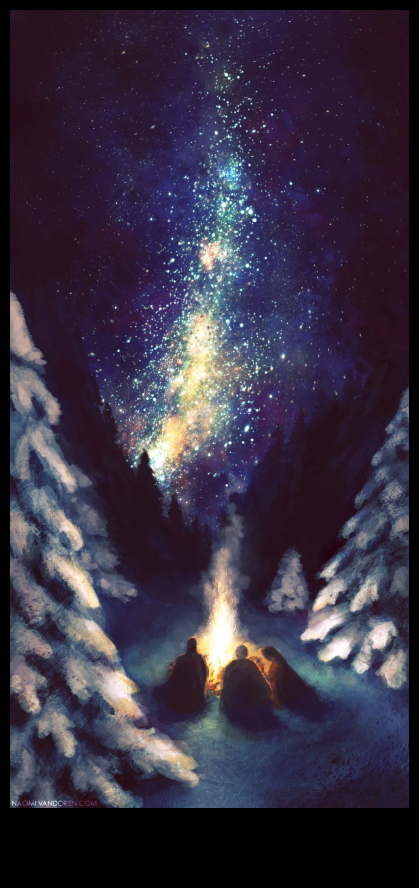 Celestial Canvases: Stars and Planets in Night Landscapes