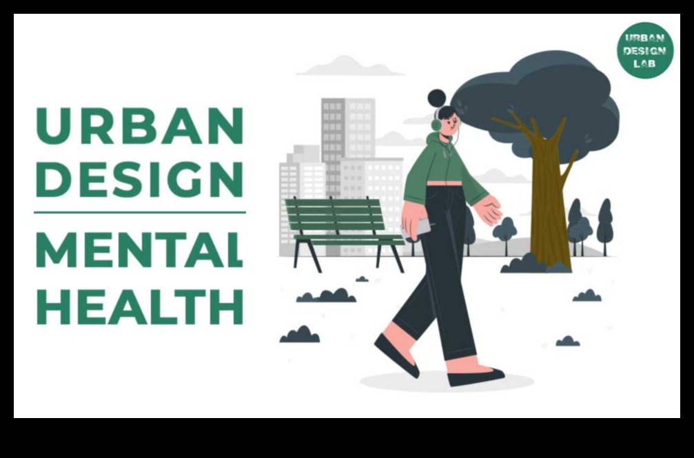 How do urban landscapes impact the mental health of residents?