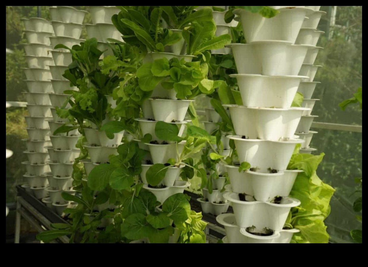 Tower of Blooms: Vertical Gardening for Urban Retreats