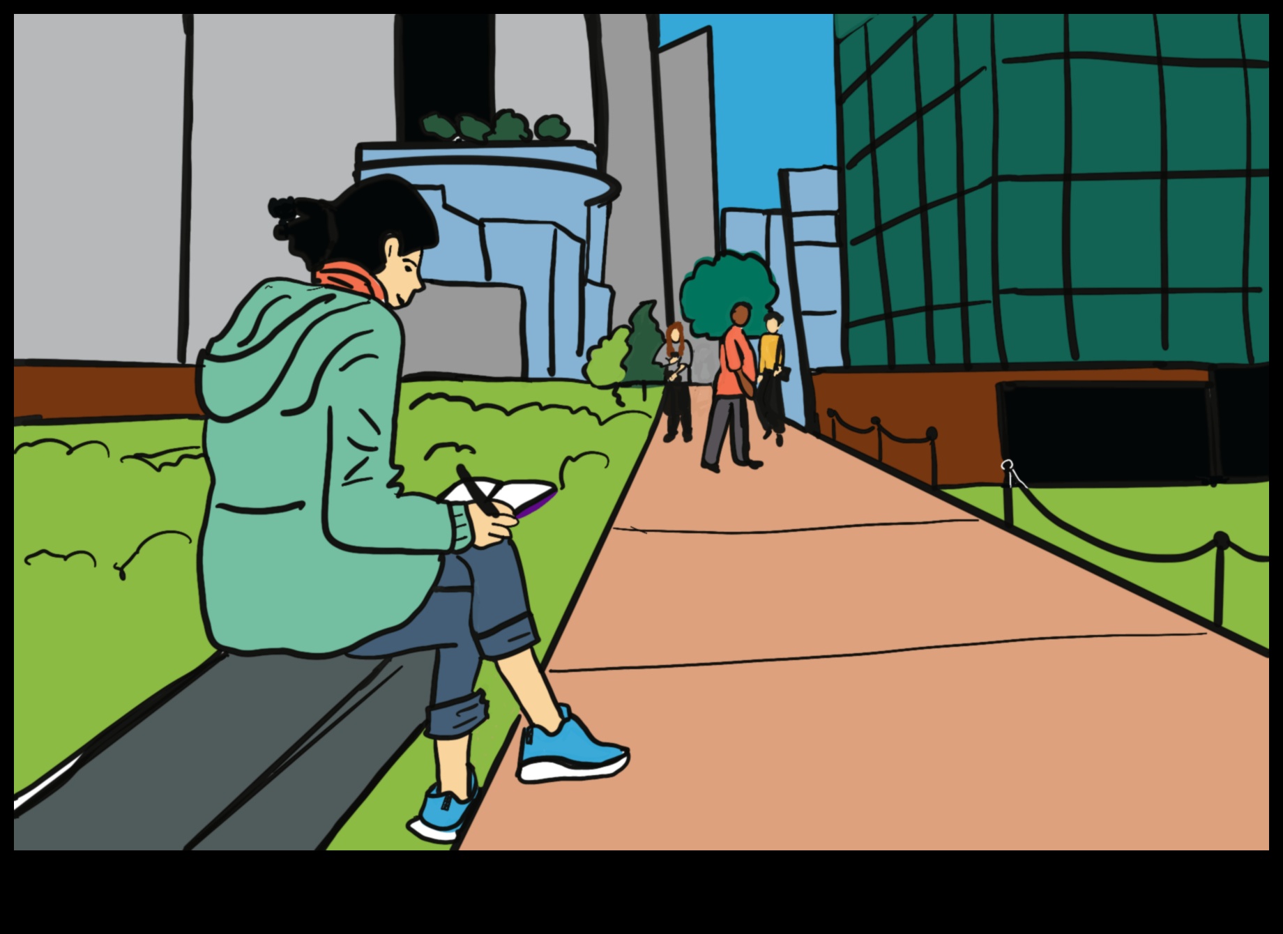 Urban Sketching Diary: Documenting Daily City Scenes